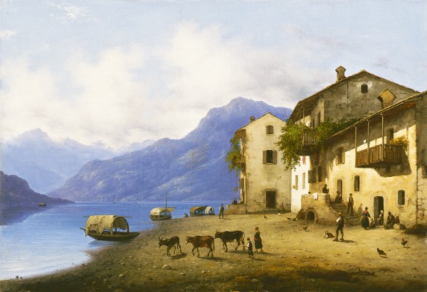 Landscape near Lake Como by Giuseppe Canella